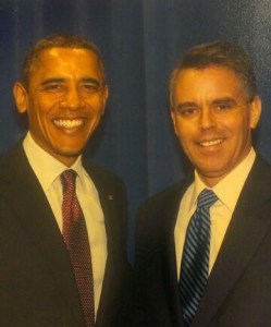 Mike Brennan and President Obama